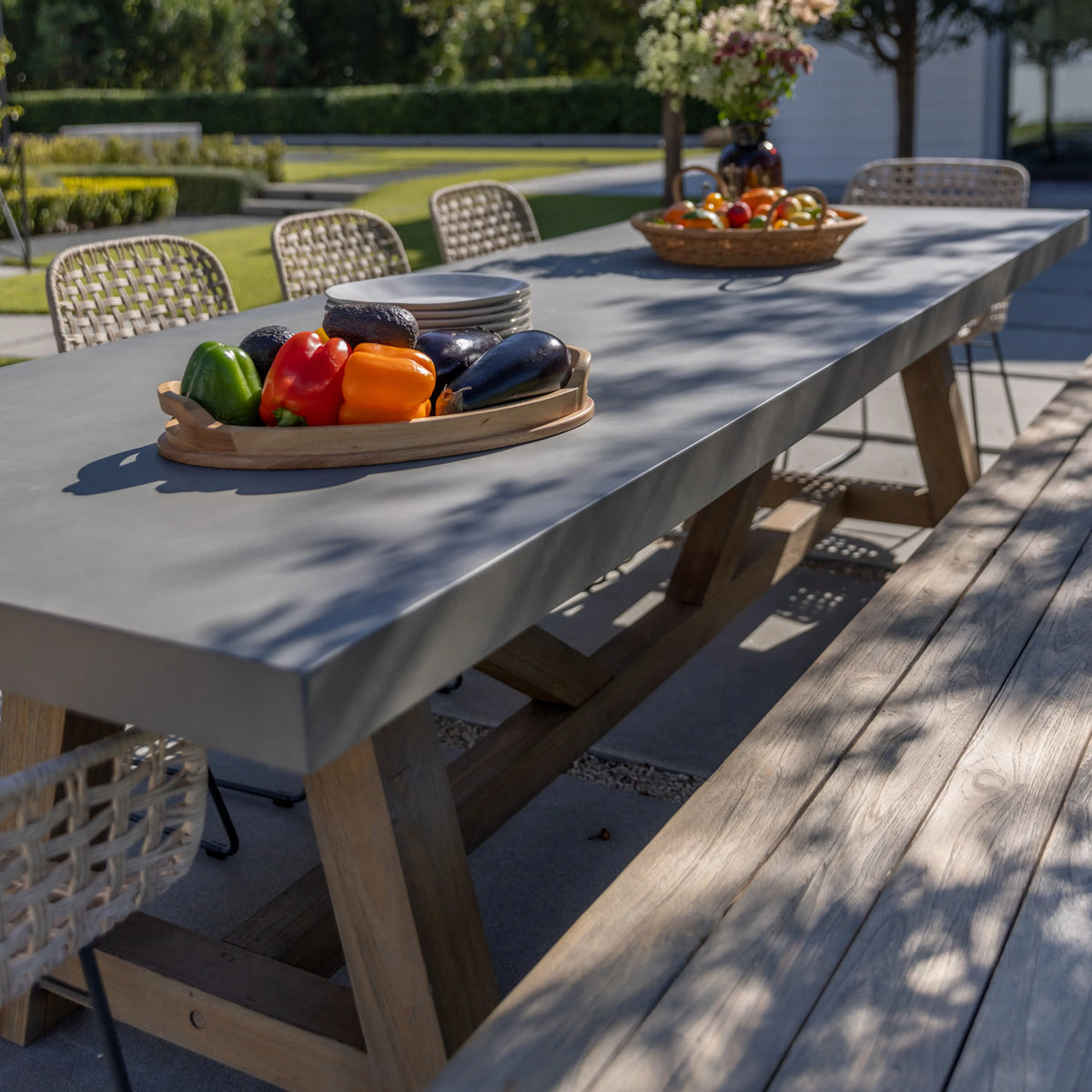 Reclaimed Teak Dining Tables Durable Rustic Design