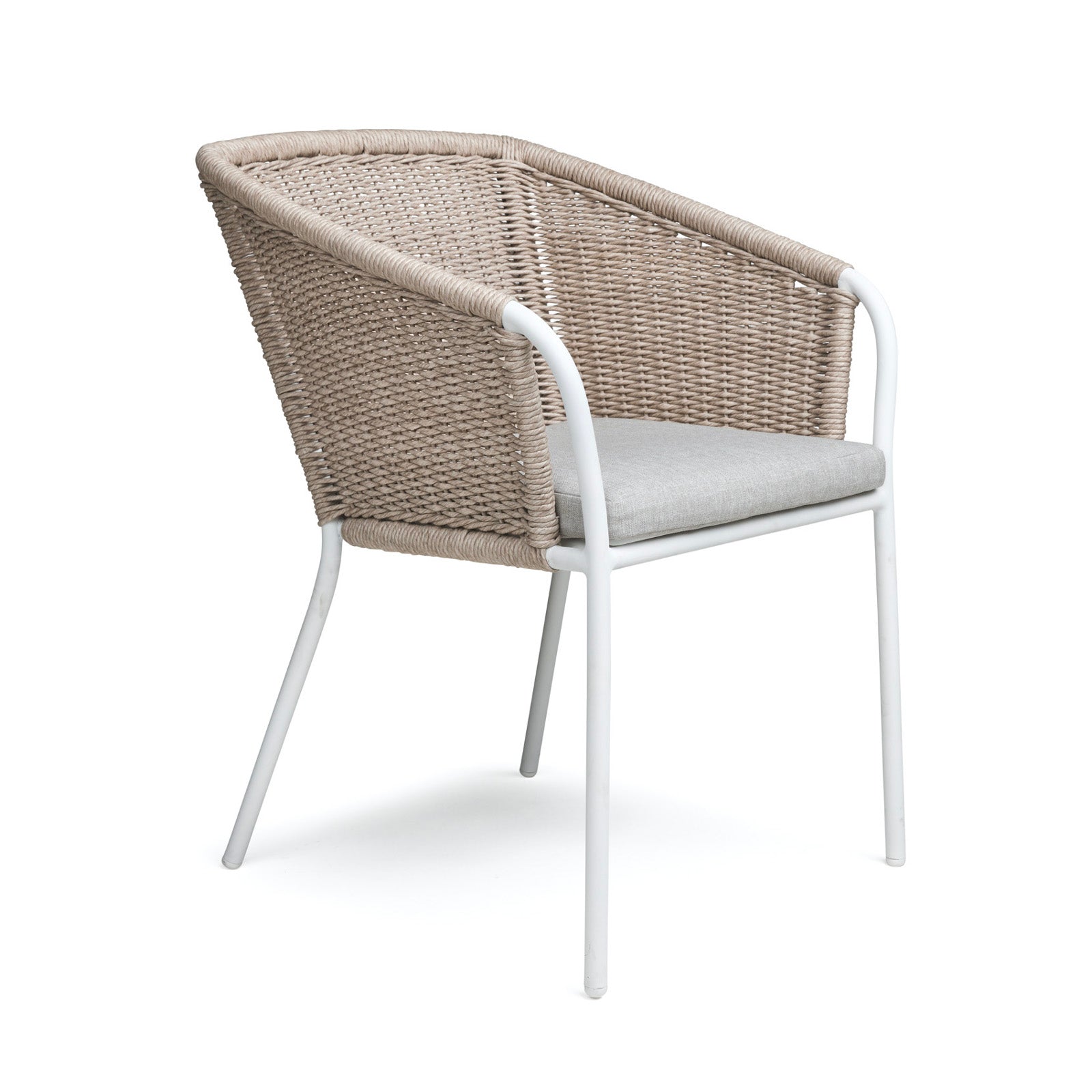 Becki Wicker Outdoor Dining Chair (Stonewash)