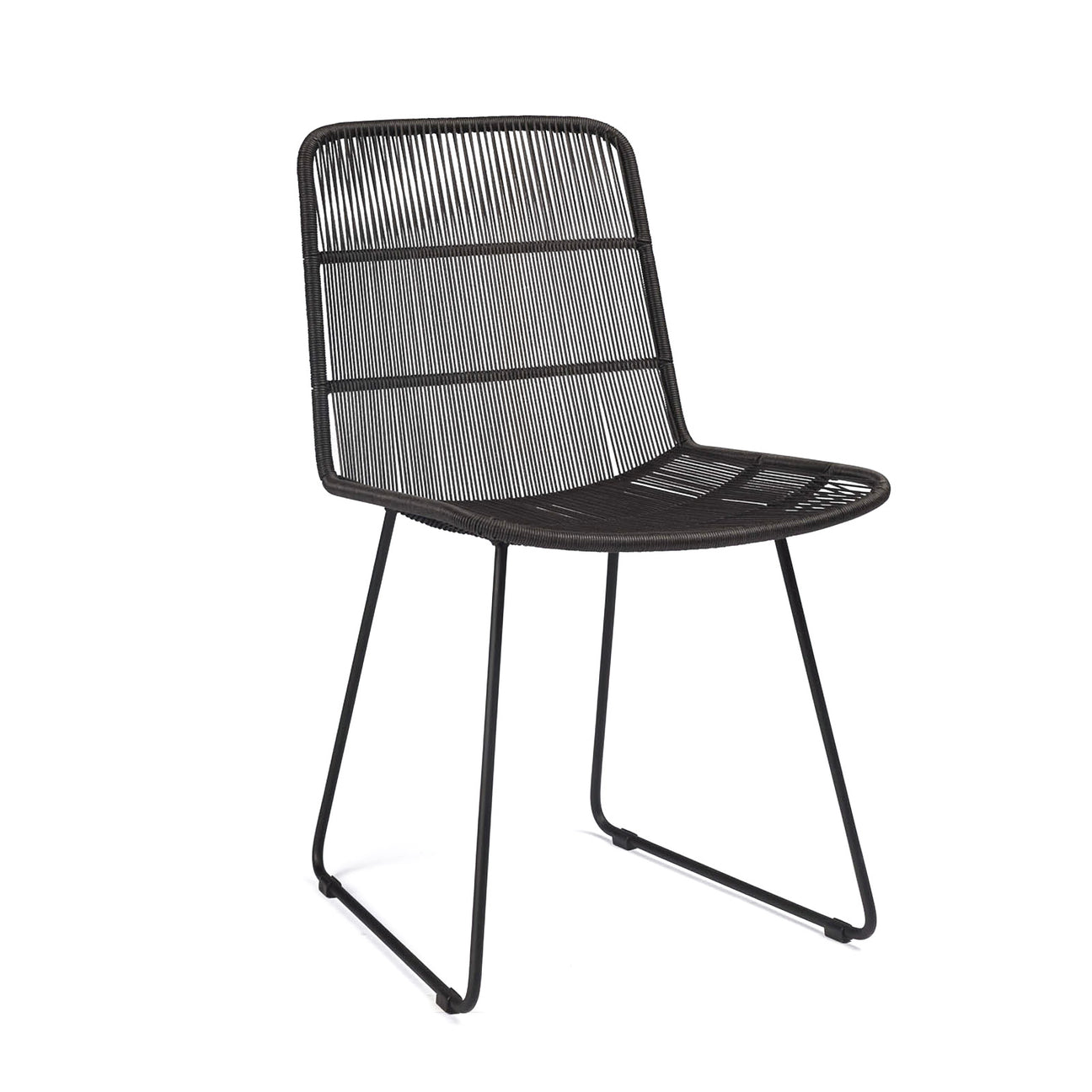 Nairobi Woven Dining Side Chair (Black)