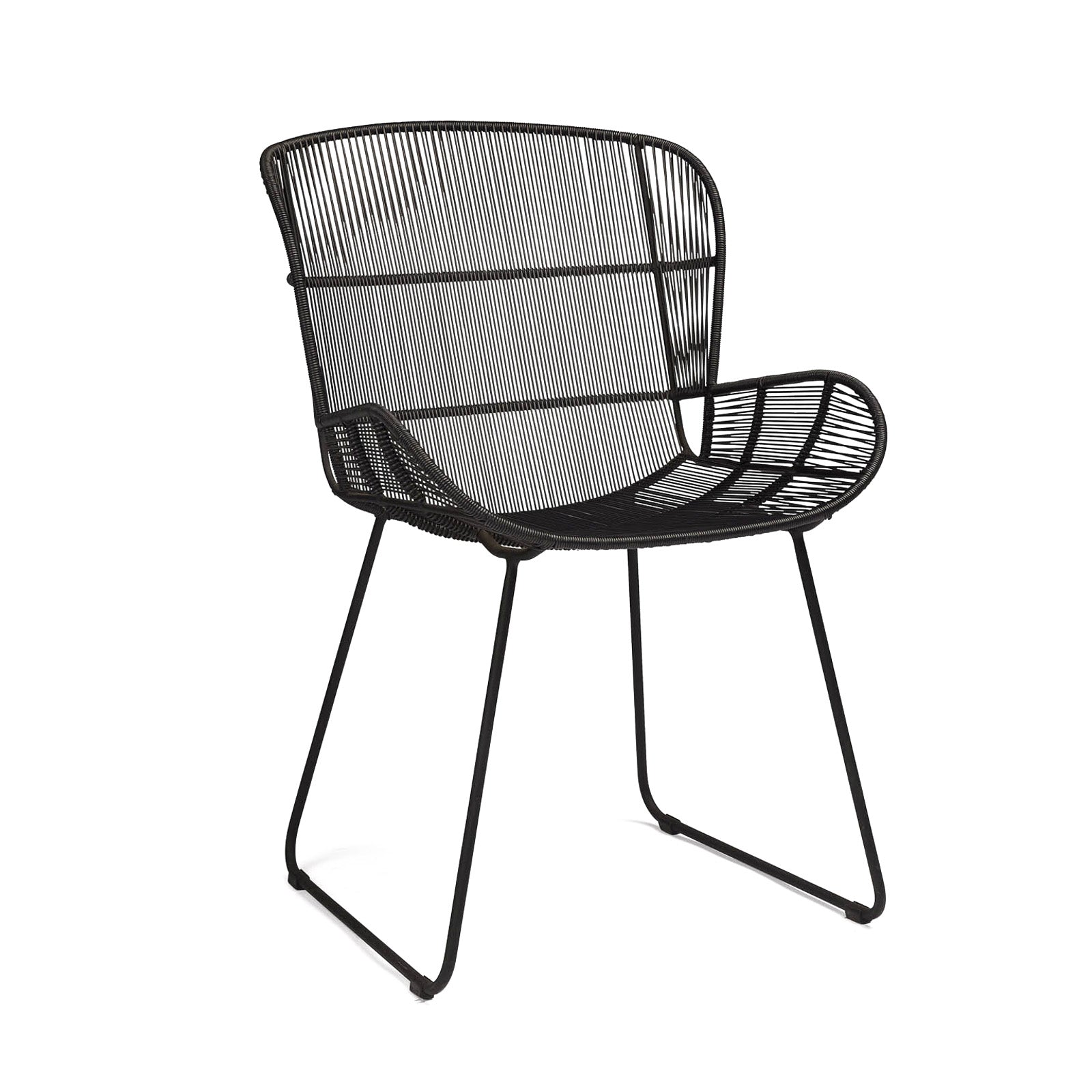 Nairobi Woven Dining Arm Chair (Black)