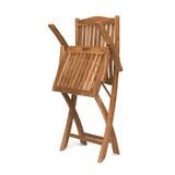 Harbour Teak Outdoor Folding Dining Arm Chair - Teak Warehouse
