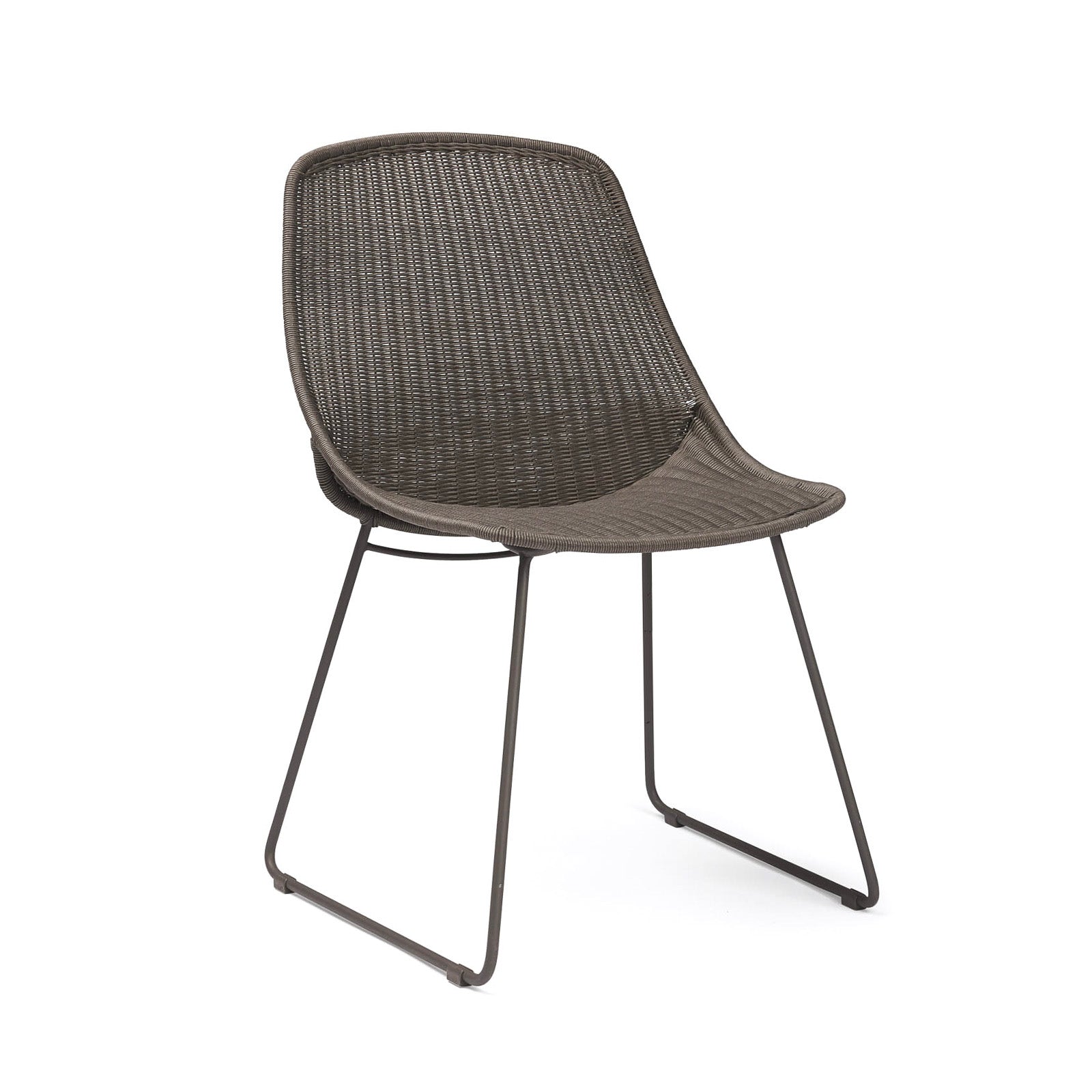 Joe Wicker Outdoor Dining Side Chair (Coal)