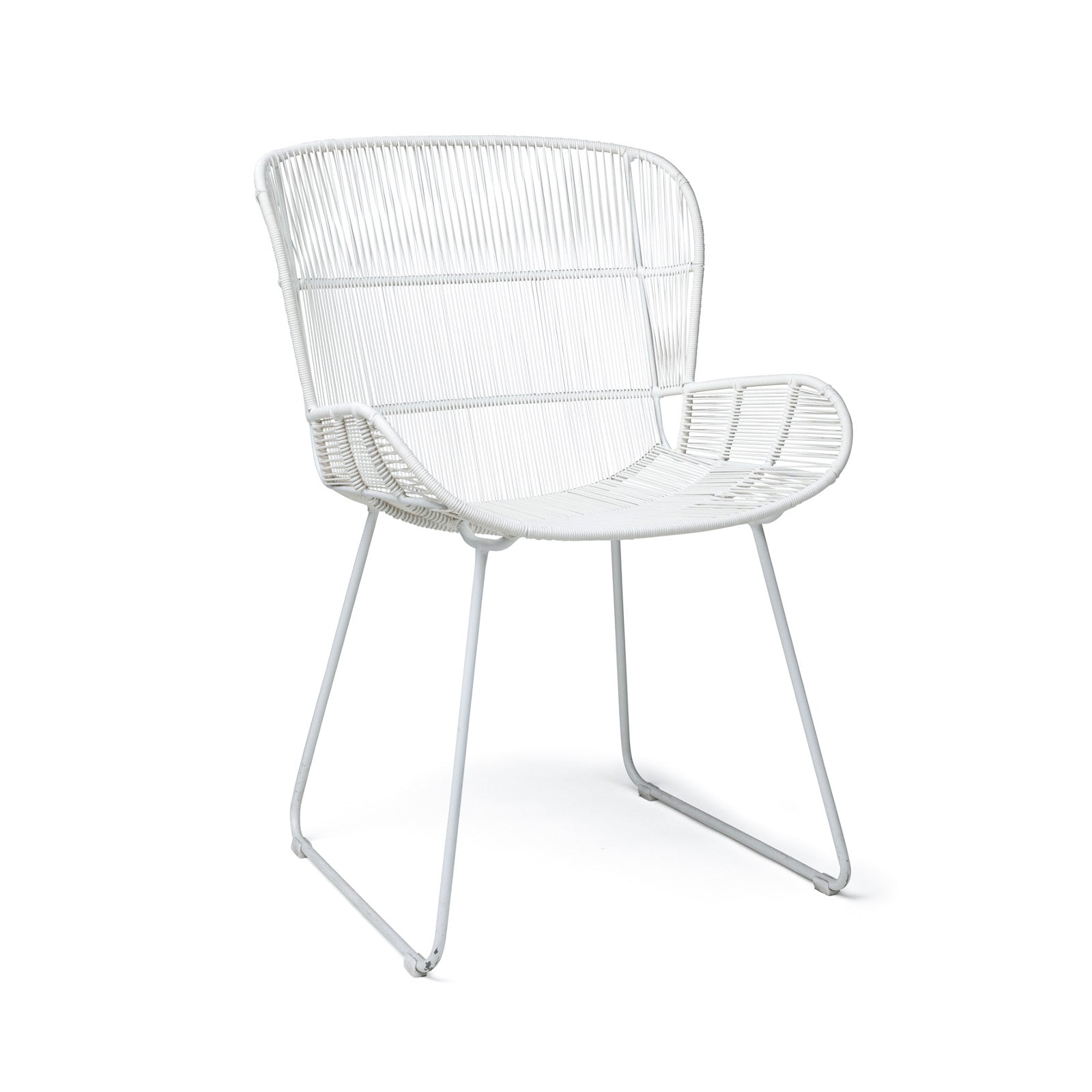 Nairobi Woven Dining Arm Chair (White)