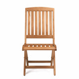 Como Teak Outdoor Folding Dining Side Chair - Teak Warehouse