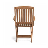 Como Teak Outdoor Folding Dining Arm Chair - Teak Warehouse