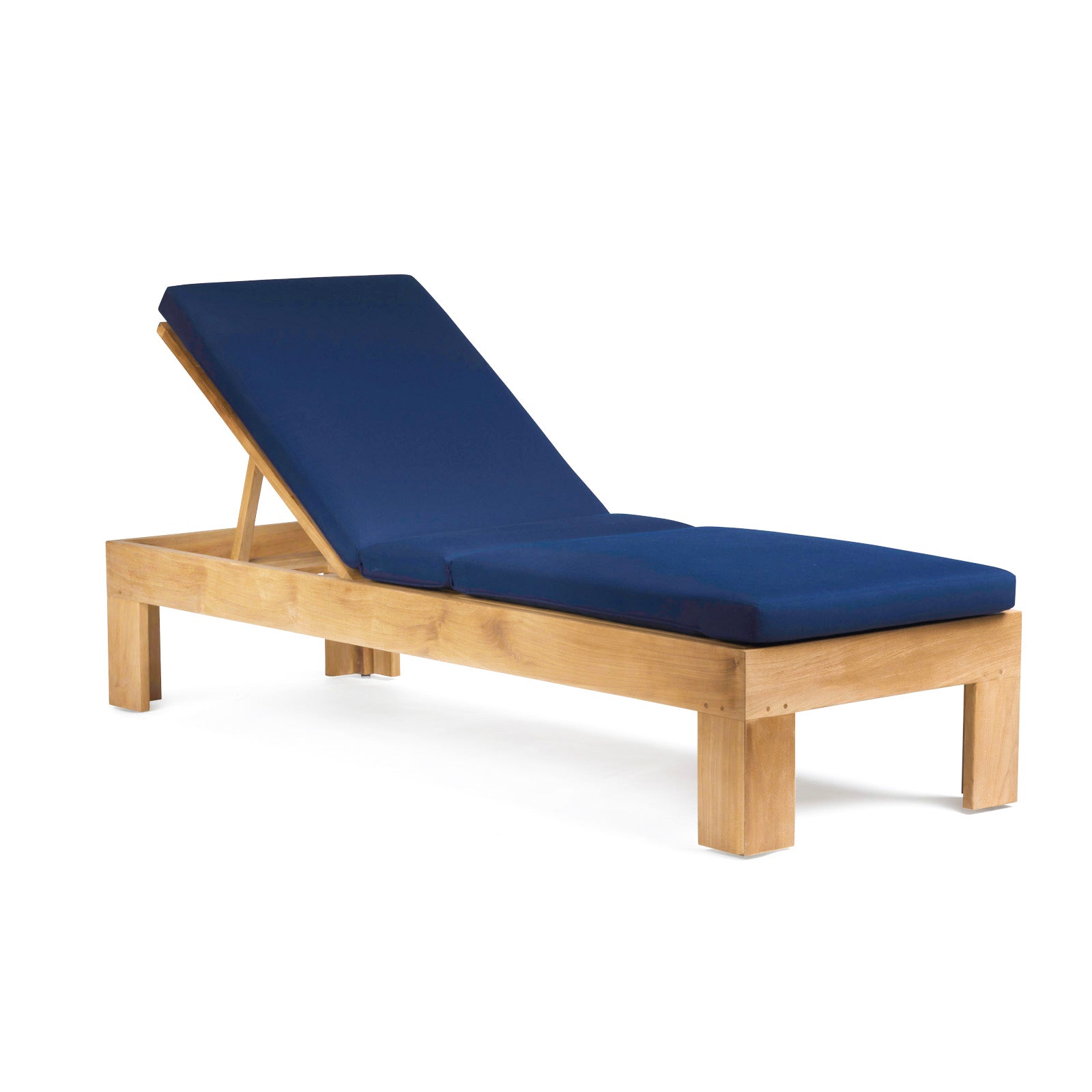 Palm Teak Outdoor Sun Lounger