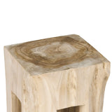 Banzi Organic Teak Root Accent Table - Natural Rustic - Teak Warehouse