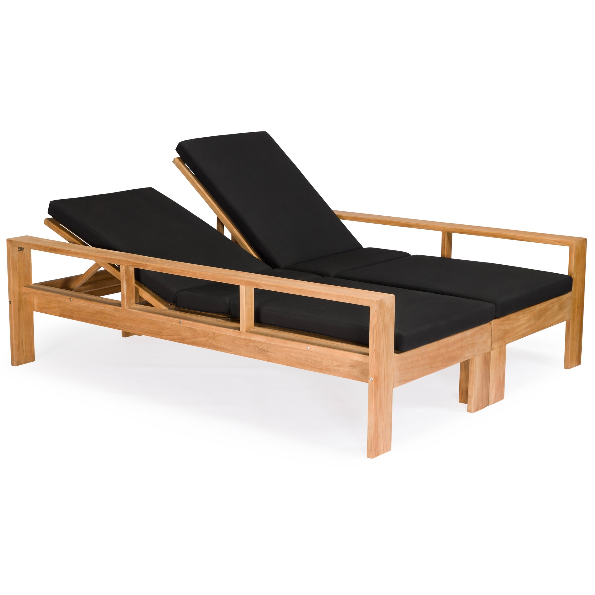 Havana Teak Outdoor Double Sun Lounger