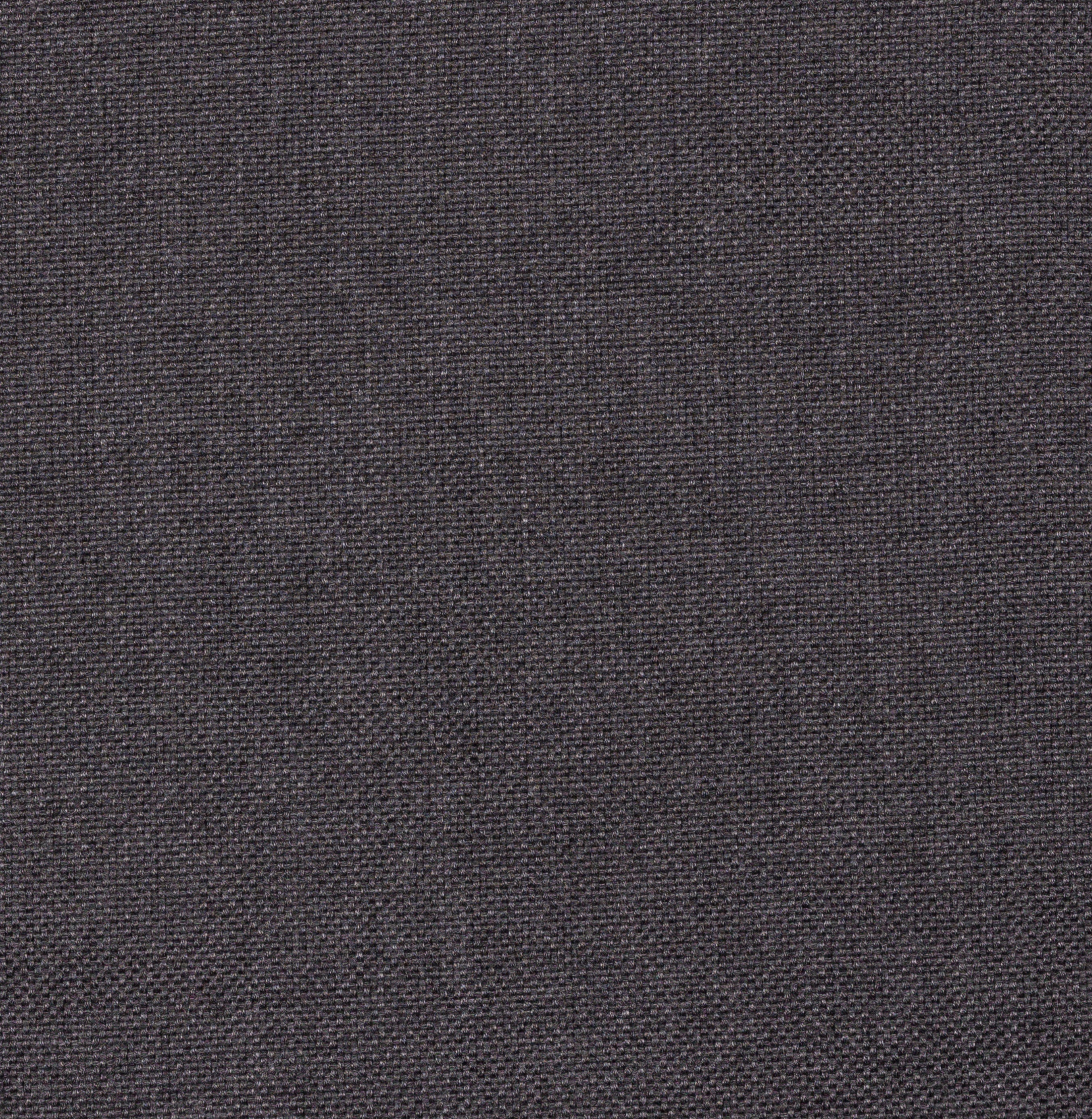 Dark gray woven fabric texture, featuring tightly interlaced threads with a subtle sheen, creating a uniform and smooth appearance across the surface. No text present.