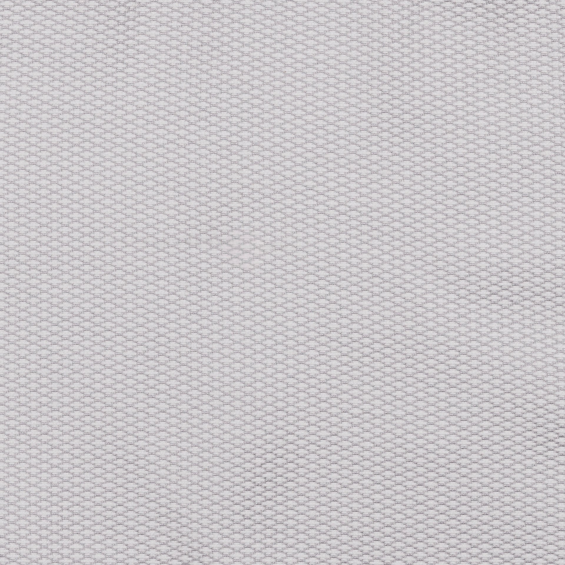 A white mesh fabric displays a repeating hexagonal pattern, covering the entire surface uniformly, suggesting a textured, woven material. There is no text present.