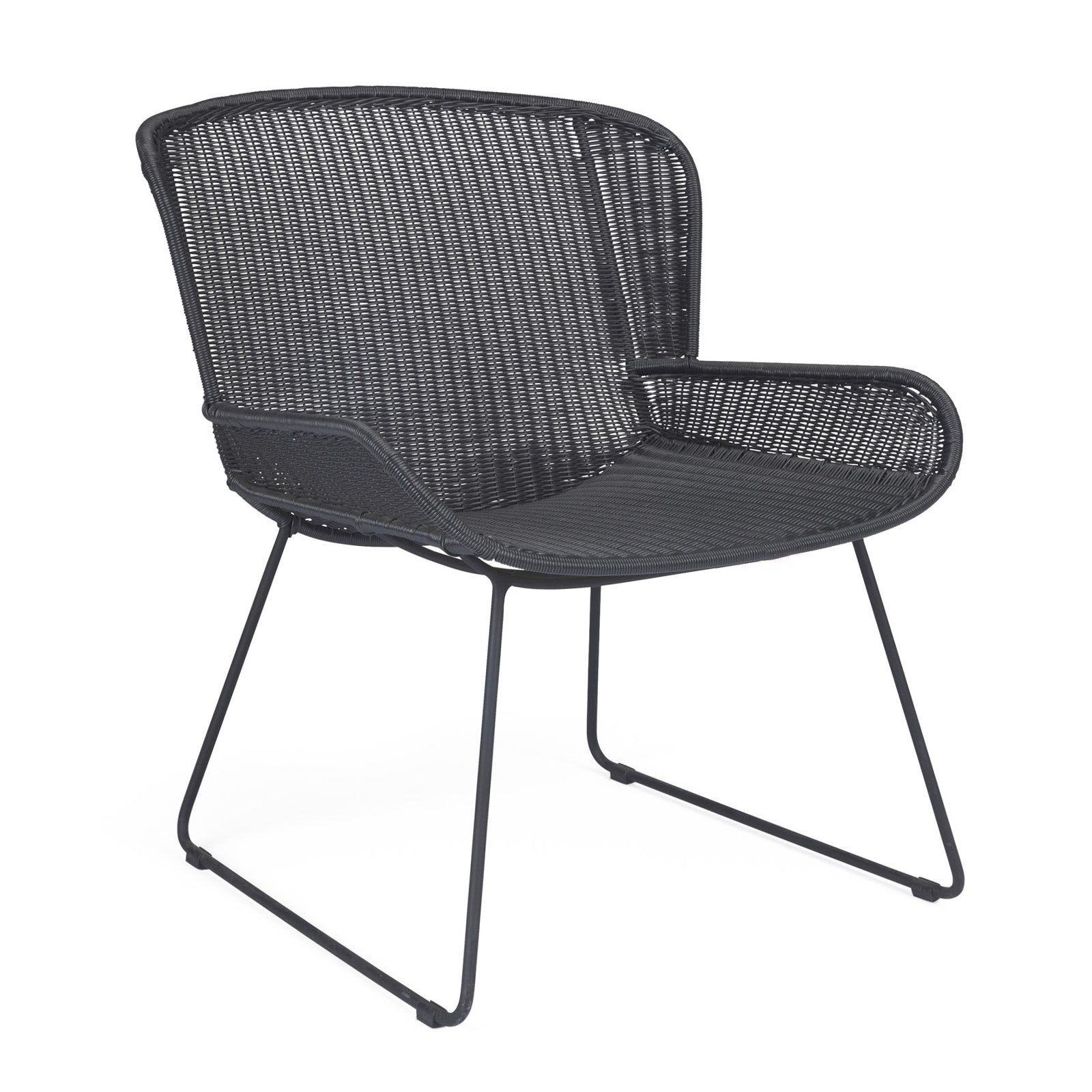 Nairobi Pure Wicker Relaxing Chair (Black)