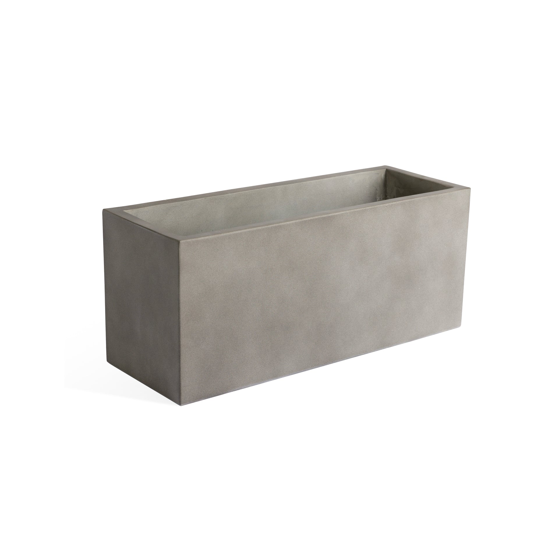 Flora Trough Polished Concrete Planter (Small)