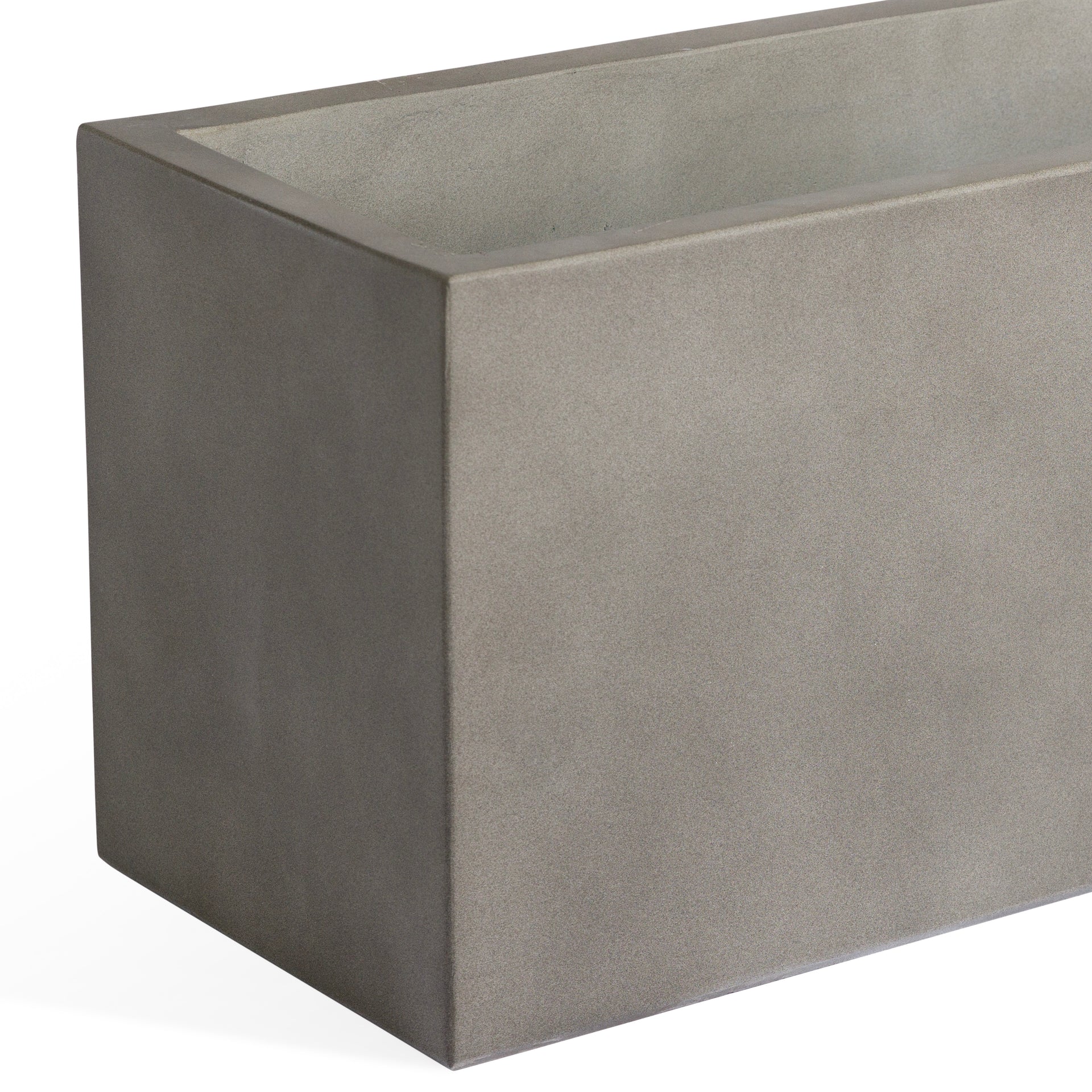 Flora Trough Polished Concrete Planter (Small)