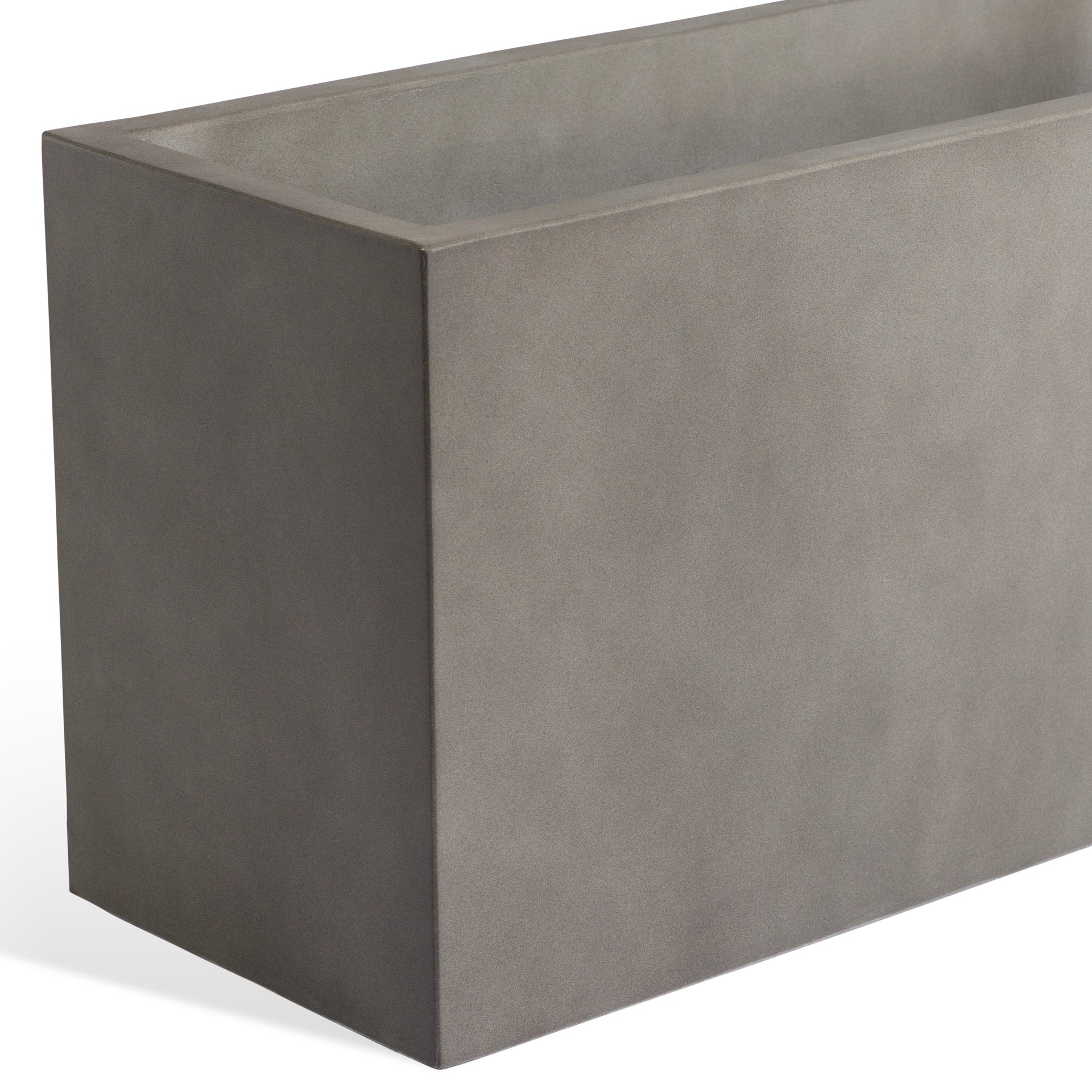 Flora Trough Polished Concrete Planter (Large)