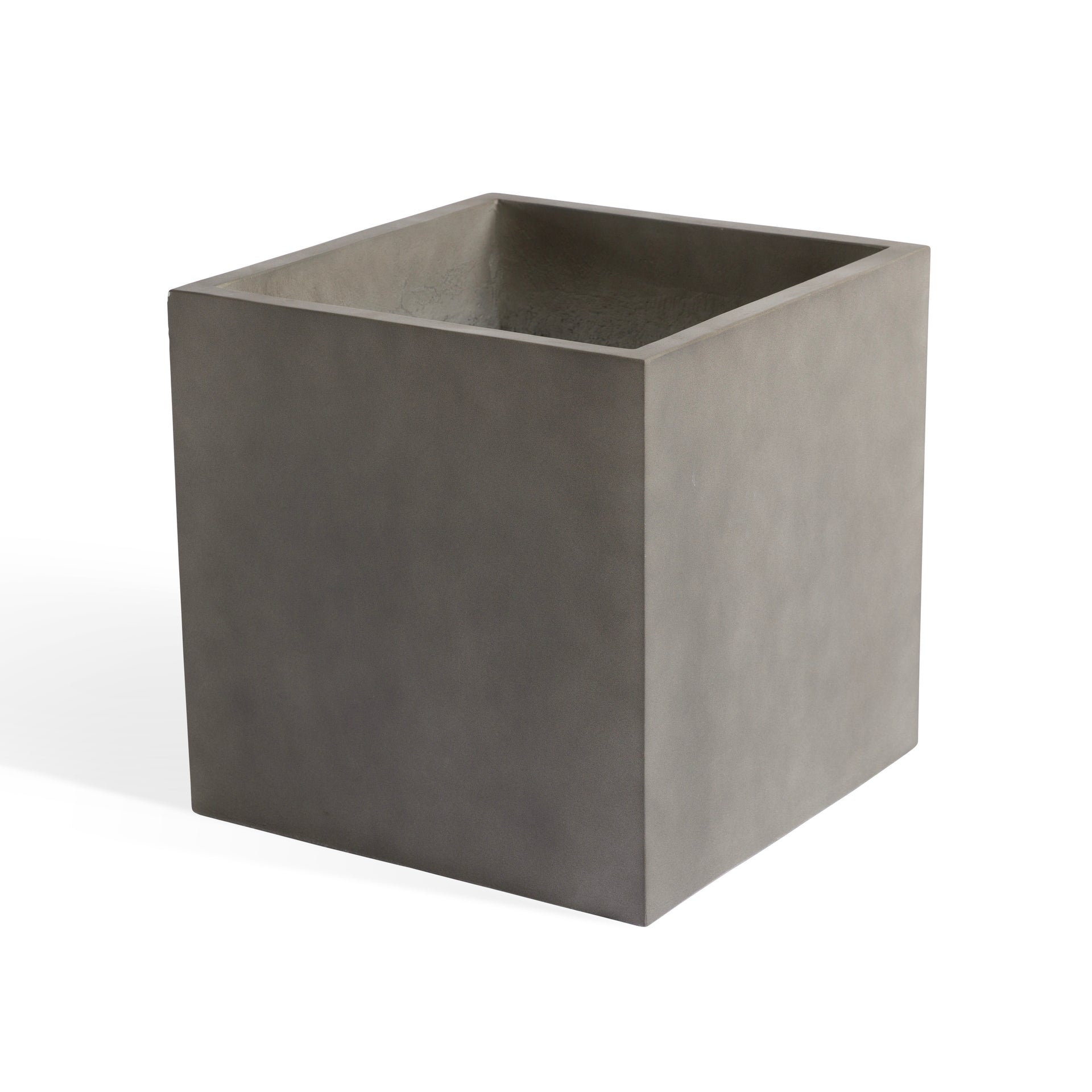 Flora Cube Polished Concrete Planter (Large)