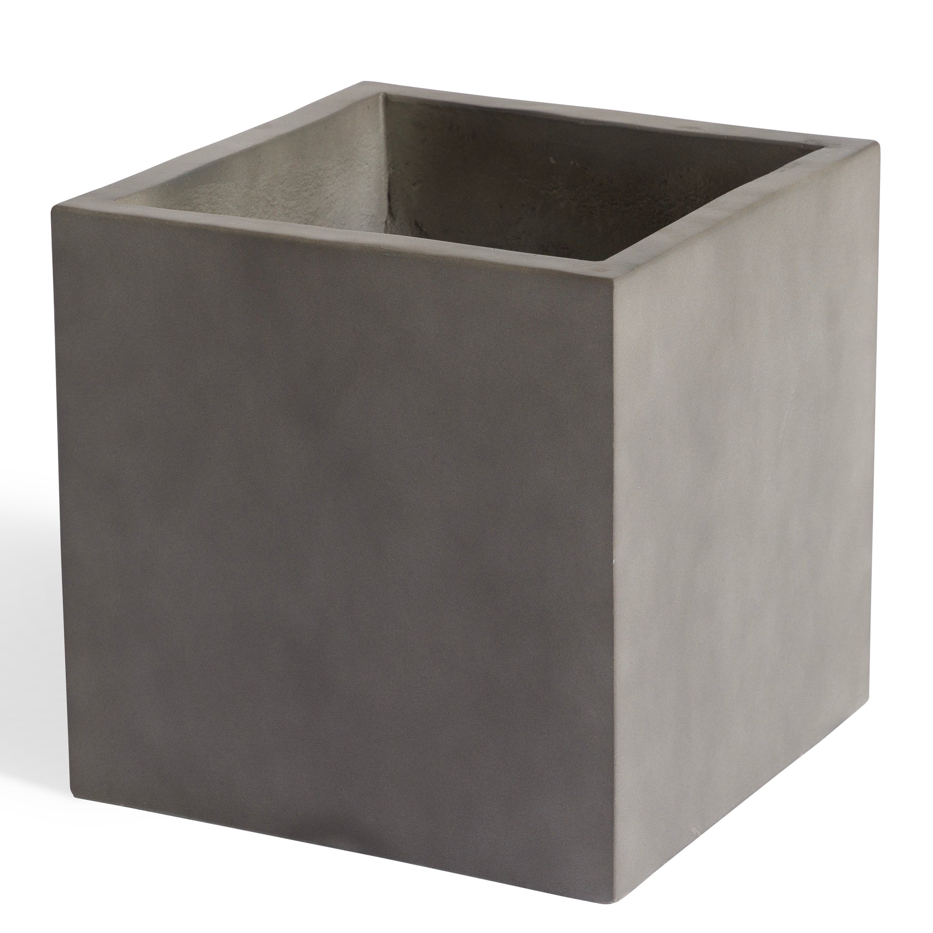 Flora Cube Polished Concrete Planter (Large)