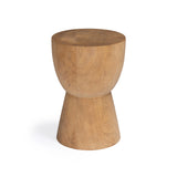 Bowie teak organic-shaped outdoor side table
