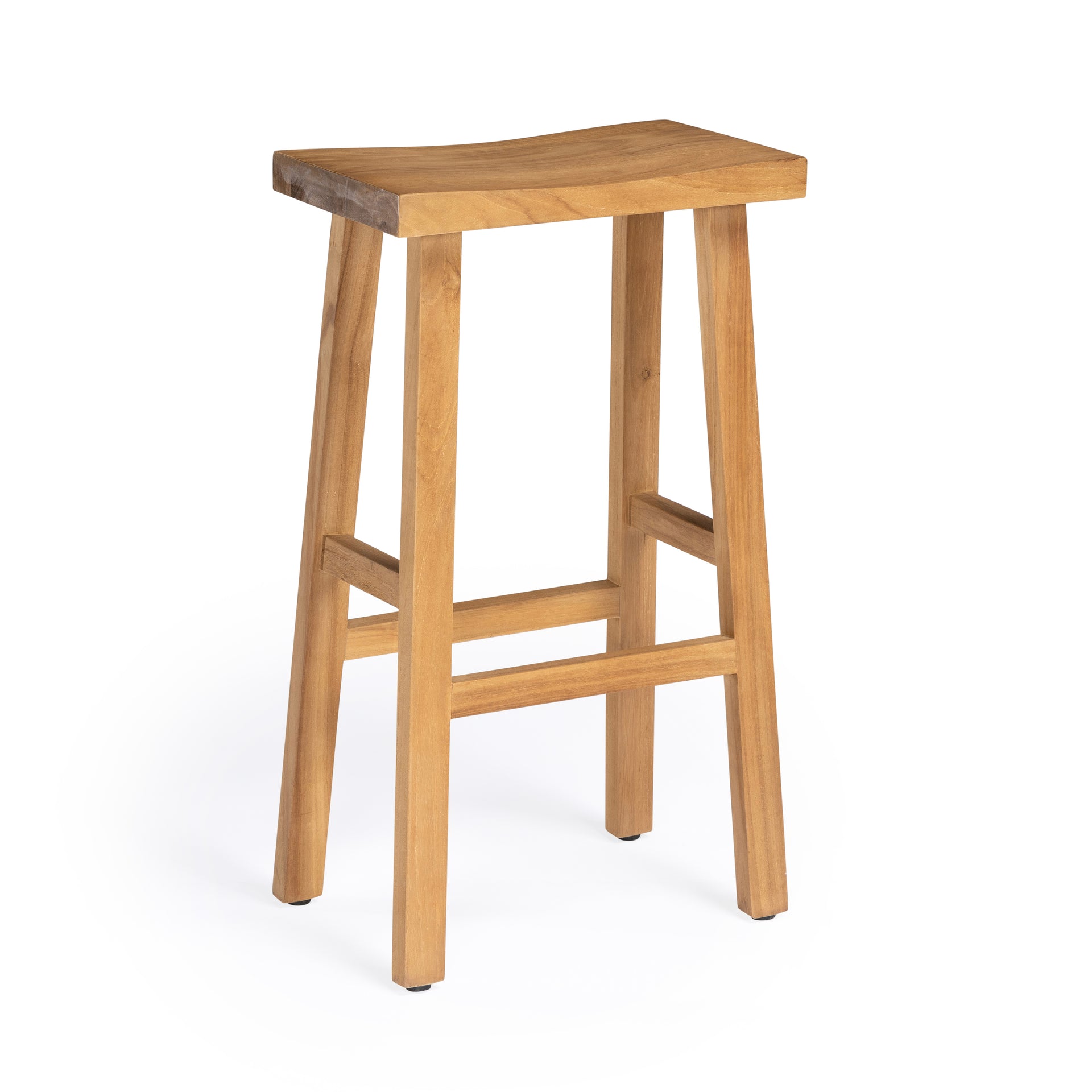 Vail Teak Outdoor Bar Stool.