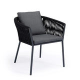 Beverly Hills Rope Outdoor Dining Chair (Graphite) Teak Warehouse
