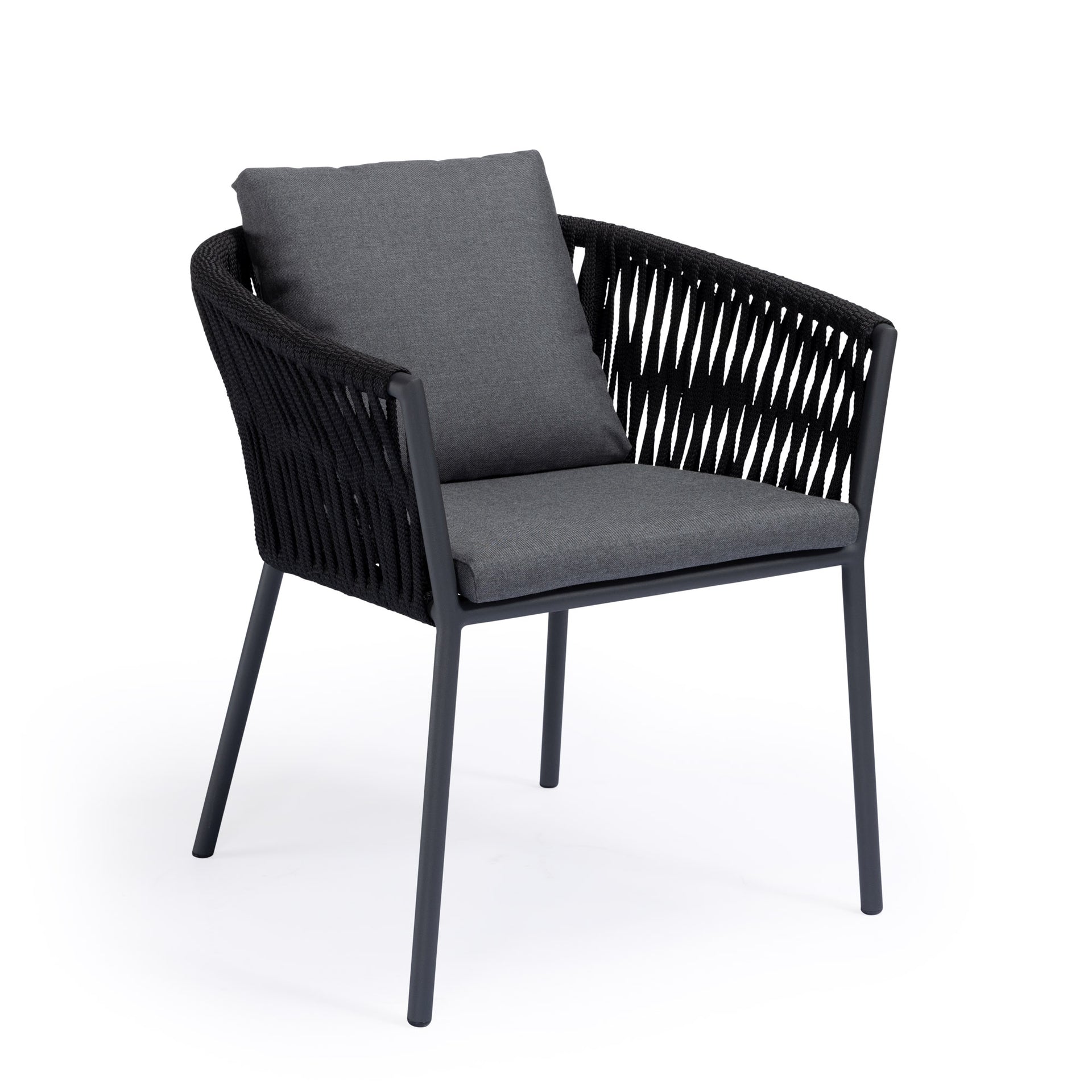 Beverly Hills Rope Outdoor Dining Chair (Graphite)