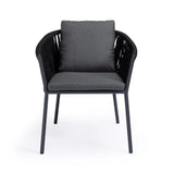Beverly Hills Rope Outdoor Dining Chair (Graphite) Teak Warehouse