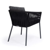 Beverly Hills Rope Outdoor Dining Chair (Graphite) Teak Warehouse