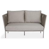Beverly Hills Rope Outdoor Loveseat (Stone) - Teak Warehouse