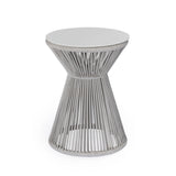 Zepher Aluminium Rope and Accent Table - Teak Warehouse