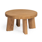Oxford round teak outdoor coffee table 31 inches