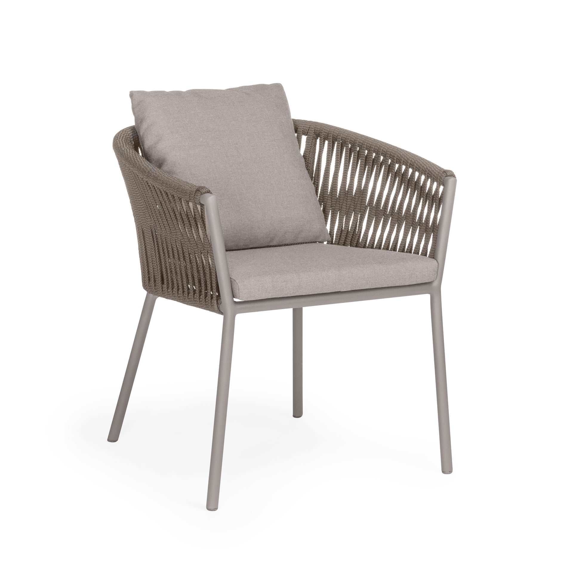 Beverly Hills Rope Outdoor Dining Chair (Stone)