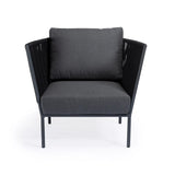 Graphite Beverly Hills rope outdoor relaxing chair