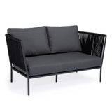 Beverly Hills Rope Outdoor Loveseat (Graphite) - Teak Warehouse