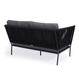 Beverly Hills Rope Outdoor Loveseat (Graphite) - Teak Warehouse