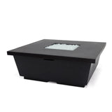 Concrete Square Fire Pit (Black) Teak Warehouse