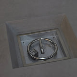 Concrete Square Fire Pit (Black) Teak Warehouse