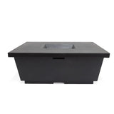 Square Concrete Fire Pit Shell (Black) Teak Warehouse