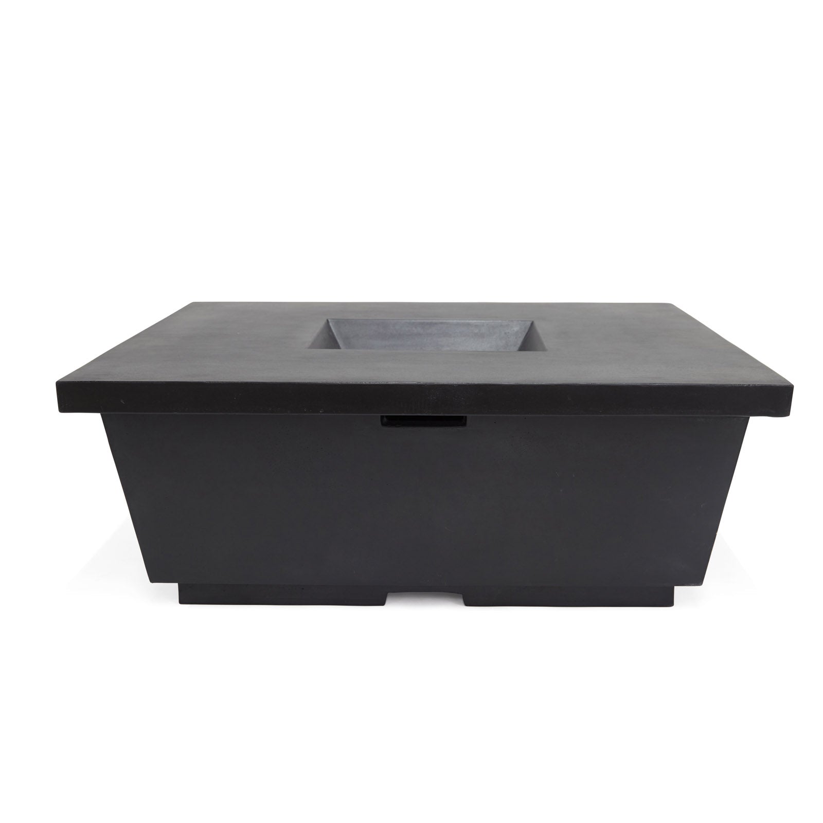 Polished Concrete Square Fire Pit Shell (Black)