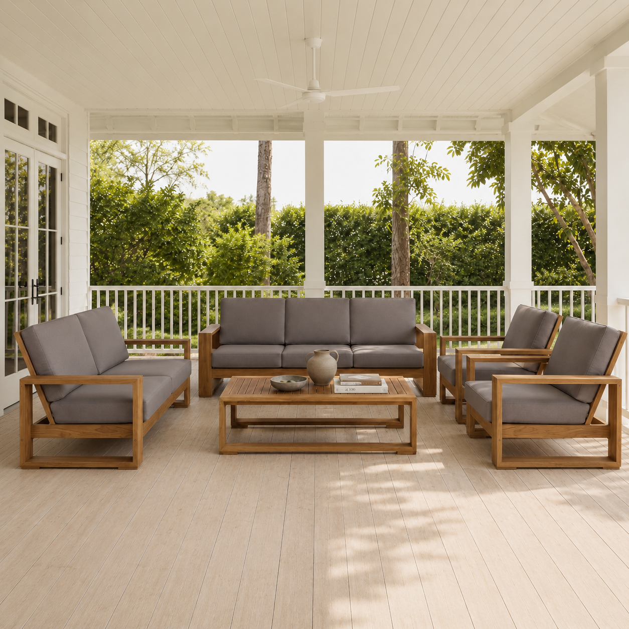 Havana (Ready To Ship) Teak A-Grade Outdoor Sofa Lounge Set