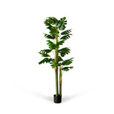 Artificial Monstera Tree 70" - Teak Warehouse