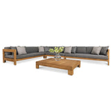 Coast Teak Outdoor Sectional Corner (Left) - Teak Warehouse