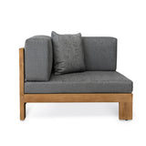 Coast Teak Outdoor Sectional Corner (Left) - Teak Warehouse