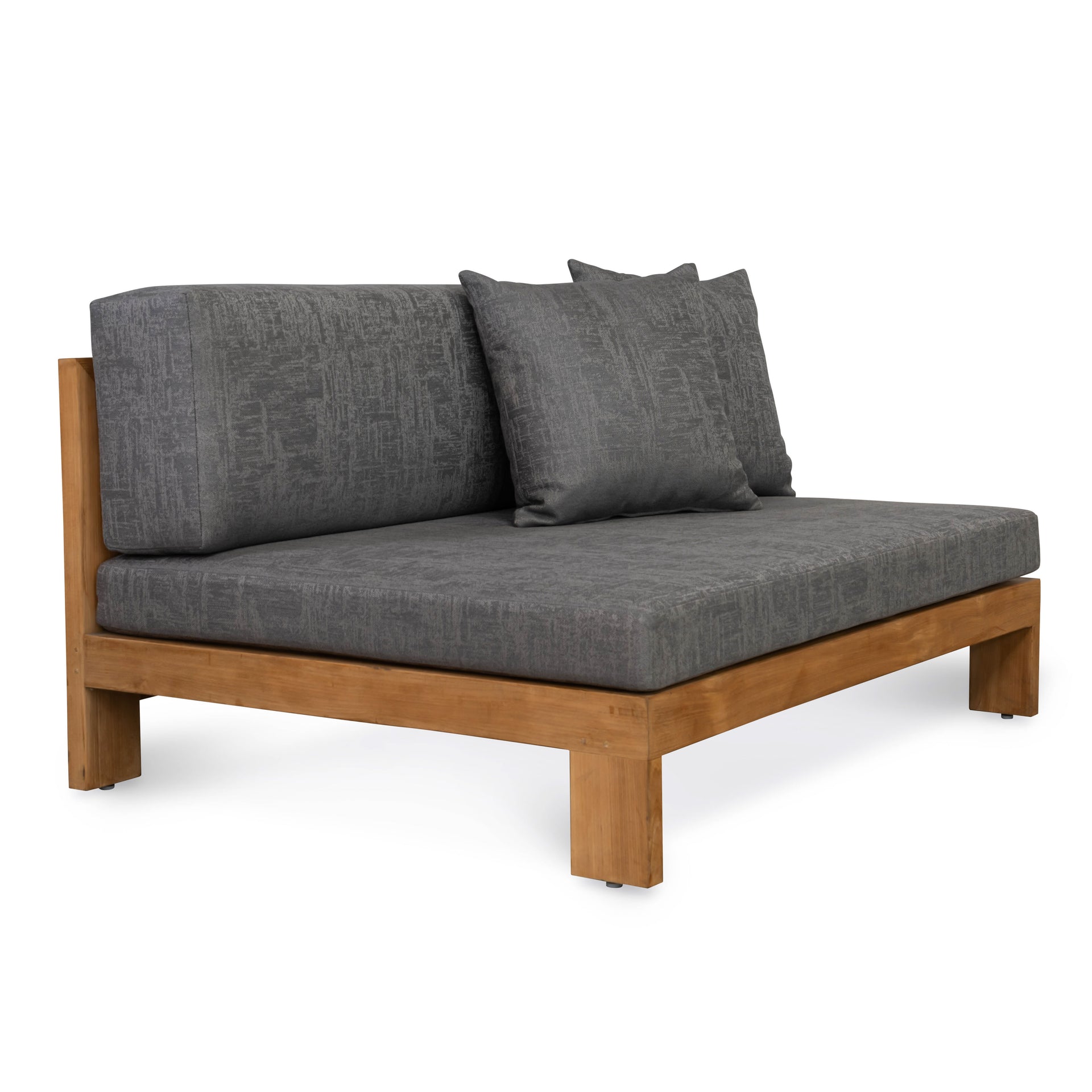 Coast Teak Outdoor Sectional Armless Chair (Center)