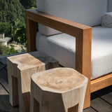 Banzi Organic Teak Root Accent Table - Natural Rustic - Teak Warehouse