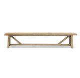 Trestle Reclaimed Teak Outdoor Backless Bench 114" Teak Warehouse