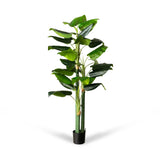 70-inch artificial wild taro tree with glossy green leaves