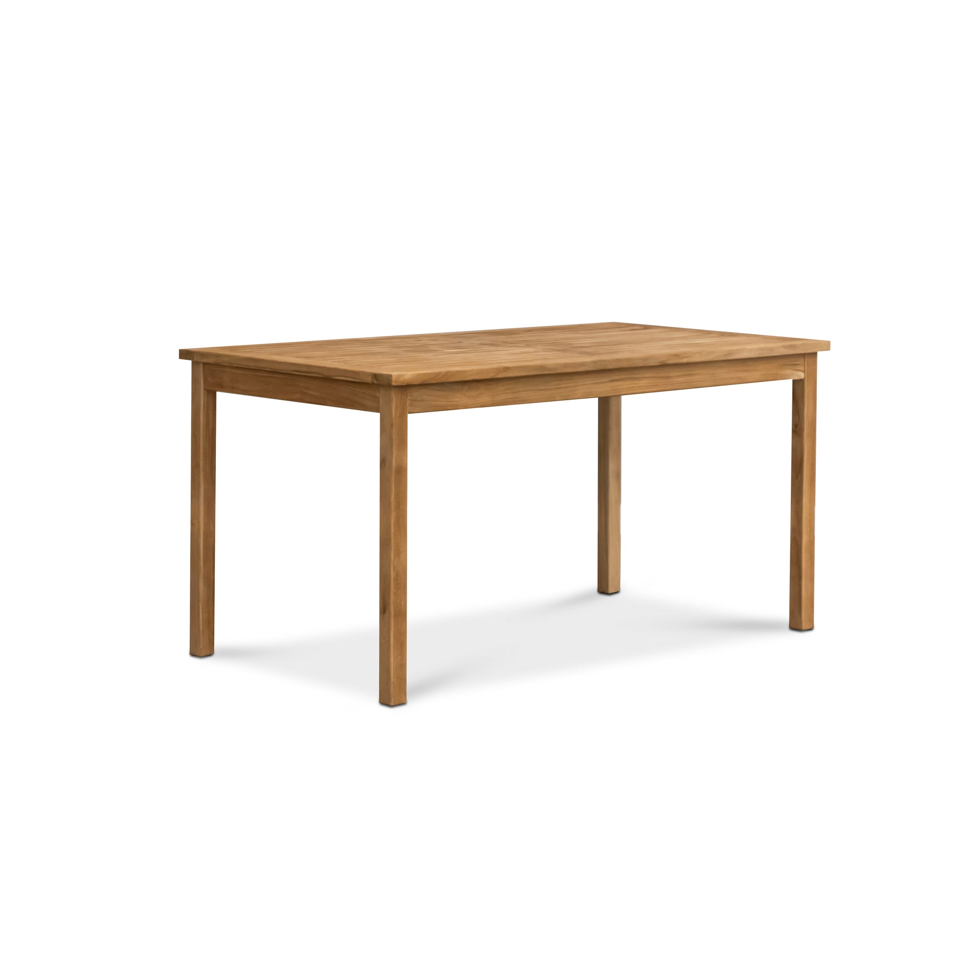 Classic Teak Outdoor Rectangle Dining Table (Fixed)