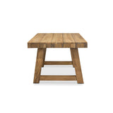 Hunter Reclaimed Teak Outdoor Dining Table 118" - Teak Warehouse