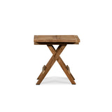 Skipper Square Teak Outdoor Folding Side Table Teak Warehouse