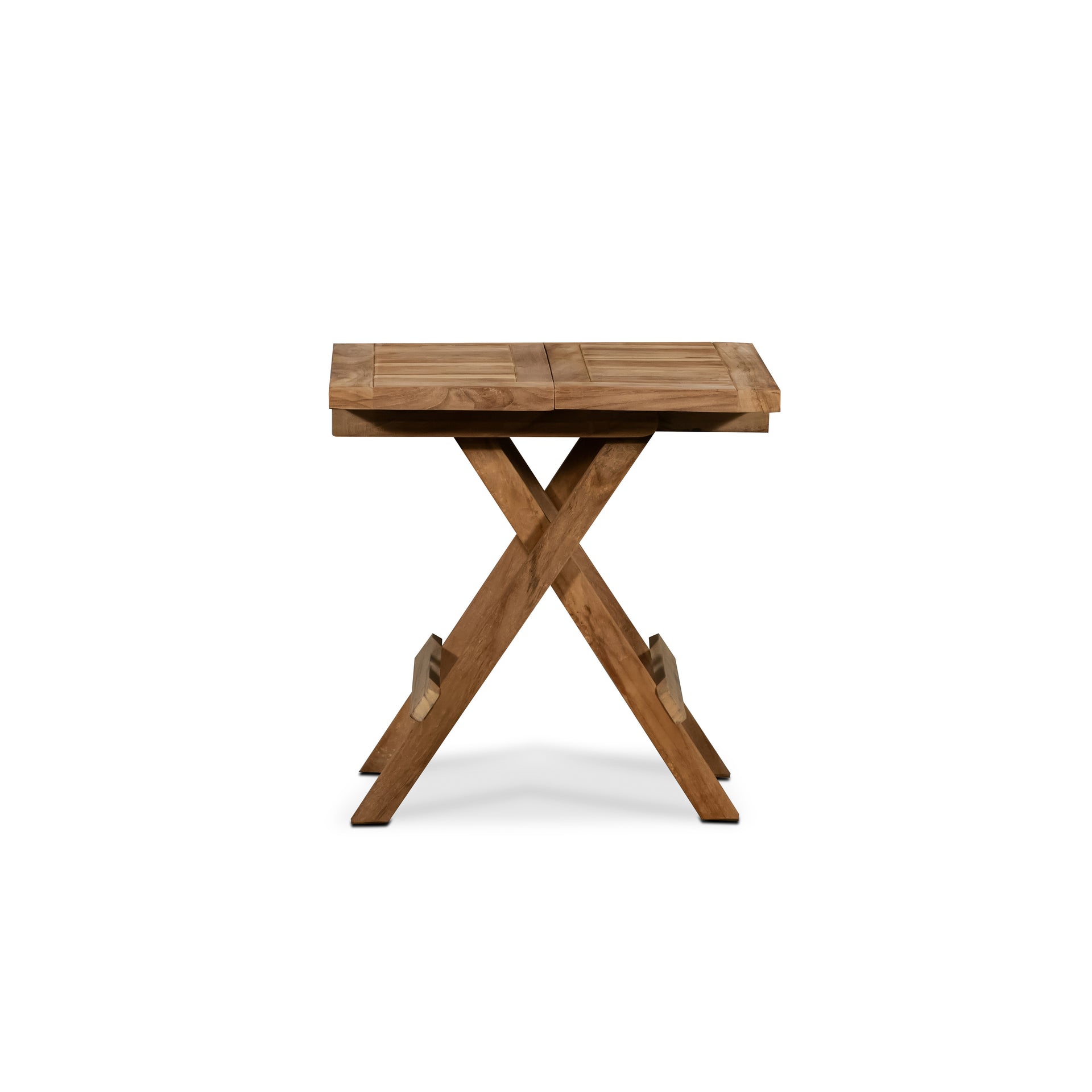 Skipper Square Teak Outdoor Folding Side Table.