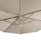 Big Sur Cantilever Umbrella (Taupe Canopy, Linen Frame) - Teak Warehouse